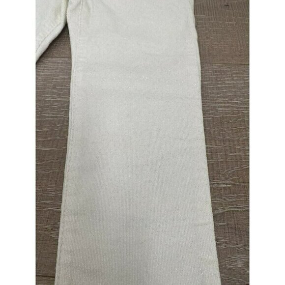 NEW Gap White Shimmer Corduroy Pants - Picture 3 of 5